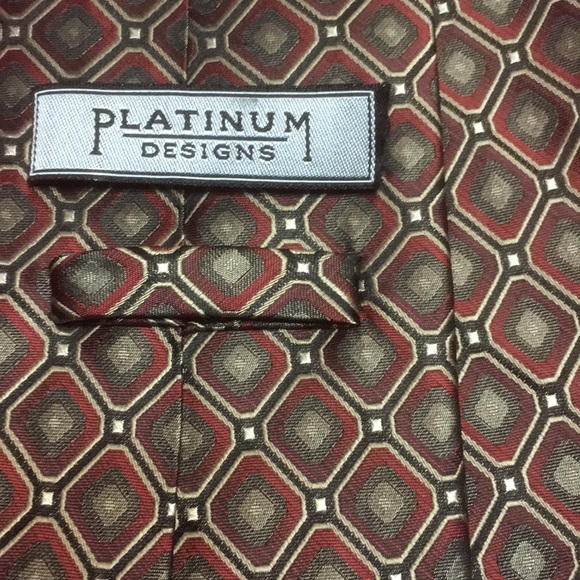 Men’s Platinum Design Classy Neck Tie - Picture 3 of 6